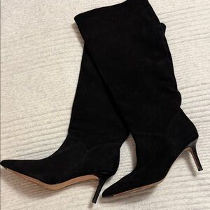 Veronica Beard Black Heeled Boots